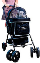 Petique Swift Pet Stroller with Privacy Canopy and Pee Pad Insert - $165.95