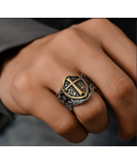 Men's Two Tone Stainless Steel Ring - $26.95