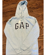 NEW Gap Factory Women’s Logo Zip Hooded Sweatshirt Jacket Mist Size M NWT - £31.10 GBP