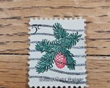 US Stamp Christmas Sprig of Conifer 5c Used - £0.74 GBP