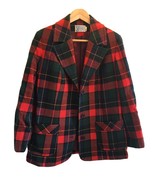 Pendleton Woolen Mills USA Sport Coat Blazer Red Three Button Size 36 - £47.48 GBP
