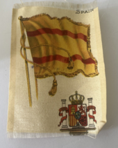 Antique Cigar Box Tobacco Felt Liner Insert Spain Spanish Flag - £10.70 GBP