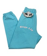 Boys Lie Truth Sweatpants Womens S in Turquoise Oversized High Rise Casual - $102.07 CAD