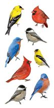 3 Sheets Colorful Birds Stickers Envelope Seals Planner Stickers for Scr... - $7.60