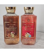 Bath &amp; Body Works Body Wash Lot BRIGHT XMAS MORNING &amp; JOLLY GINGERBREAD ... - $14.81 CAD