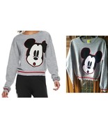 $50 Disney&#39;s Mickey Mouse Face 90th Anniversary Retro Intarsia Sweater G... - £15.59 GBP