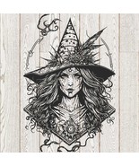 Female witch SVG LASER AND CNC READY FILE - $3.60