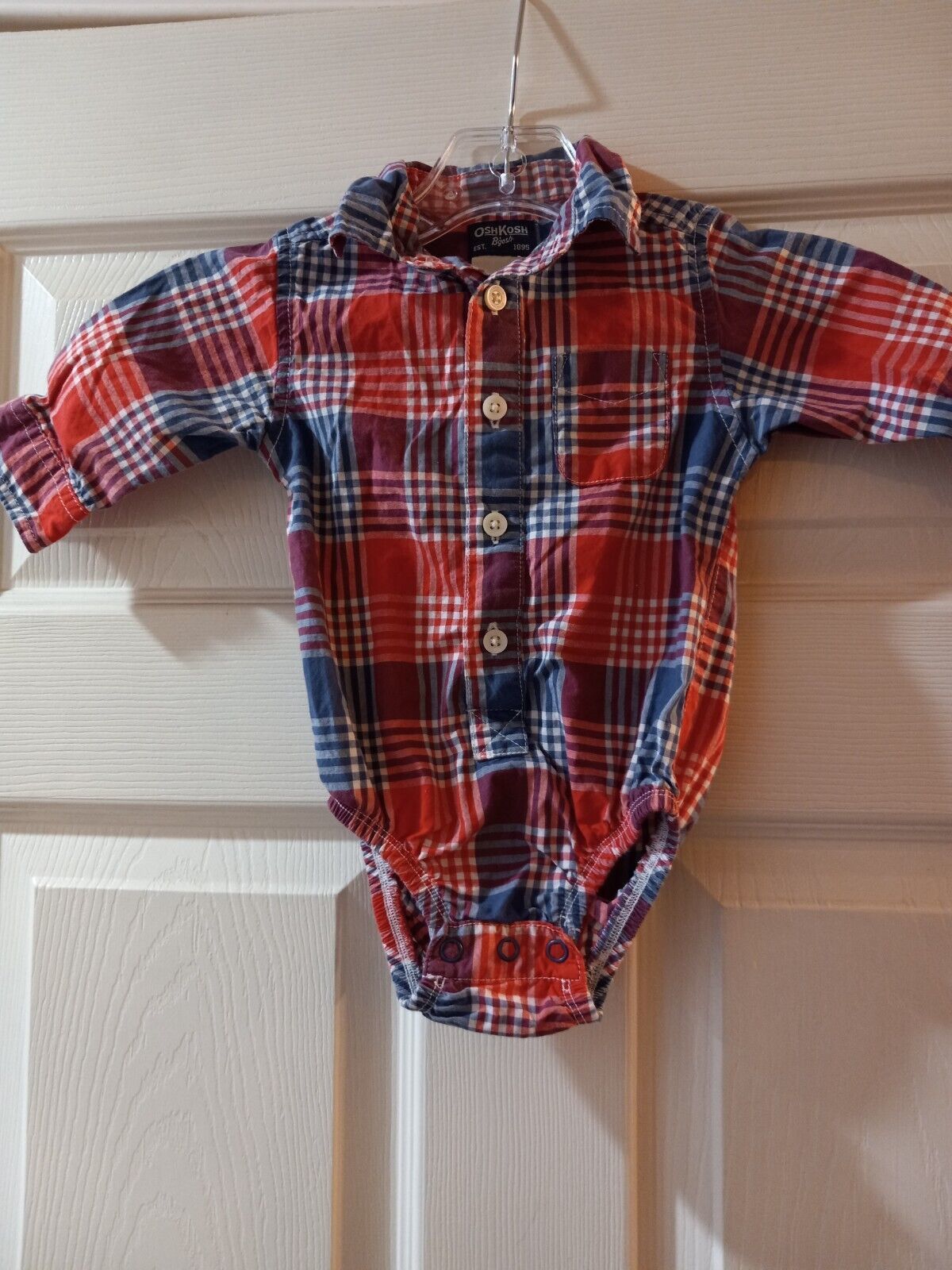 Osh Kosh Bgosh Baby 6 Months Button Up Shirt - £4.70 GBP