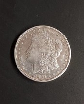 BRIGHT 1921 Morgan Silver Dollar US COIN 90% Real Silver 26.72 G Total W... - $32.54