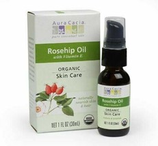 NEW Aura Cacia Skin Care Organic Rosehip Oil 1 Fluid Ounce - $18.30