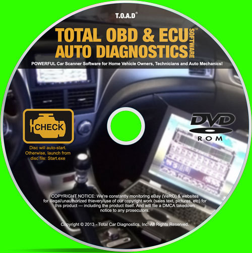 TOAD-Pro: OBD2 Car Scanner Diagnostics Software for PC