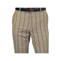 Mens Suit by RENOIR English Plaid Window Pane European Business 291-5 Beige blue image 11