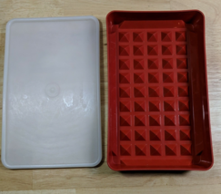 TUPPERWARE Hot Dog Bacon Meat Marinade Paprika Keeper Container ORANGE 1... - $10.70