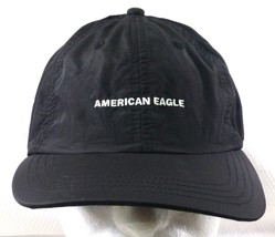 American Eagle Black Adjustable Baseball Cap Nylon Outdoor Hat - $9.50