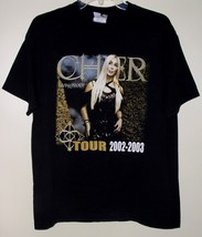 Cher Living Proof Concert Tour T Shirt Vintage 2002 2003 Cyndi Lauper Size Large - £86.63 GBP