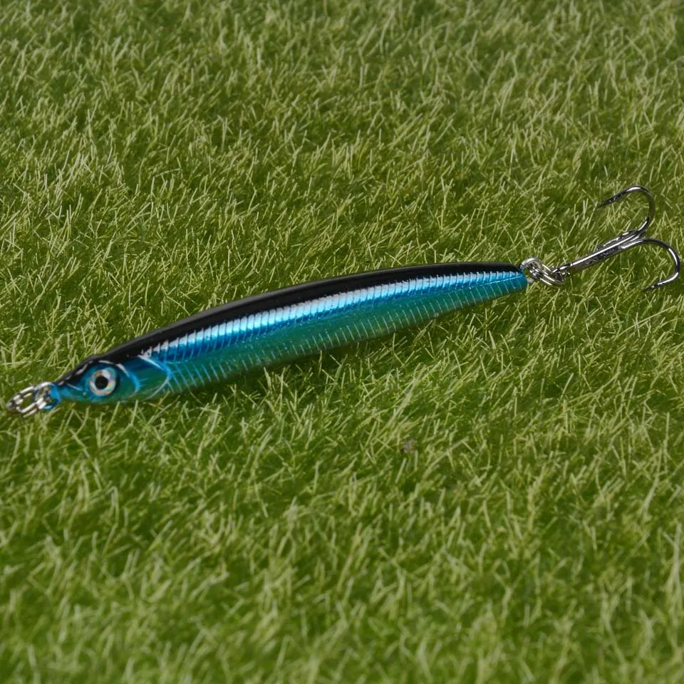 1pcs Hard Buttet Fishing Lure 70mm/95mm Sinking Artificial Bait Shad Minnow 3D E - $32.72