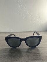 Warby Parker Sunglasses Gemma W 356 Black Blue Gold FRAMES ONLY 52-22-142 - $16.89