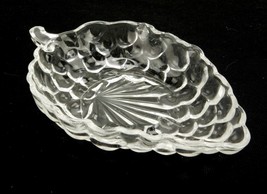 Anchor Hocking Candy Dish, Transparent Glass, Grape Cluster Trinket Tray - £11.71 GBP