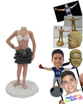 Personalized Bobblehead Sexy And Hot Girl In Skirt And Bikini Top - Leisure &amp; Ca - £67.93 GBP