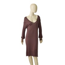 Laleh Fayaz Purple Pink Paisley  Multicolor Long Sleeve Knee Dress - $78.21