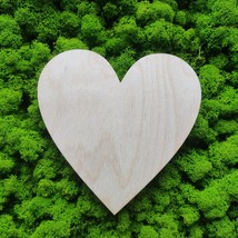 Wood Heart Cutout Blank For DIY Craft, Wooden Shape, Birch Plywood Board - £0.22 GBP+