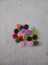 Mini round button assortment, 20 pieces  - $2.50