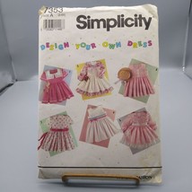 Vintage Sewing PATTERN Simplicity 7353, Design Your Own 1991 Childs Dress, Girls - £6.17 GBP