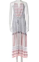 Lemlem Women's XS Long Halter Dress Light Coral Seer Dress Beach $427 - $43.60