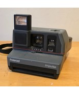 Polaroid Impulse Instant Camera Gray Red Tested Working 600 Film Vintage... - $24.70