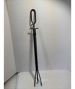 Vintage Cast-iron Fireplace Grabber Tongs Tool Replacement Round Top 27 ... - $27.06 CAD