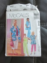 McCall&#39;s #3246 Sewing Pattern Women&#39;s Sizes 18W- 24W Shirt Top  Pants Uncut - $8.54