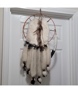 VTG Native American Handmade Mandella Southwest Dream Catcher Fur 30”x14... - €59,62 EUR