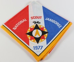 Vtg 1977 National Scout Jamboree Virginia Boy Scouts of America BSA Neckerchief - £14.23 GBP