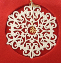 Lenox Pierced Snowflake Ornament Vintage1999 Annual Snow Fantasies +  Box - £55.05 GBP