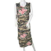 Glitzzy Girlz Camo Floral Print Tank Dress Casual Sleeveless  Midi - $25.81 CAD