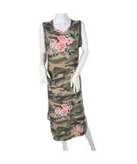 Glitzzy Girlz Camo Floral Print Tank Dress Casual Sleeveless  Midi - $18.99