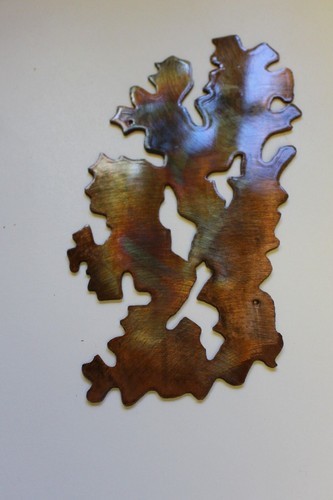 Coral Branch Style 3 Metal Wall Art Decor 4" x 10" Item image 2