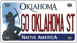 Go Oklahoma State Novelty Mini Metal License Plate Tag - £11.95 GBP