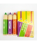 NEW Vintage Avon Lip Balm Pencil Set Tangerine Lime Green Mountain Purpl... - $34.27 CAD