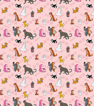 Disney Cats Fabric Hair Scrunchie Pink Marie Simba Cheshire Figaro New 2022 - £5.58 GBP