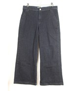 Gap 32 Dark Wash Super High Rise Wide Leg Jeans Trousers - £22.40 GBP