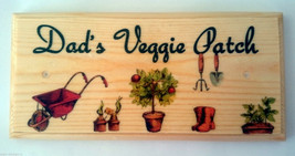 Dads Veggie Patch Sign, Vegetable Dad Gift Fathers Day Garden Allotment ... - $12.60