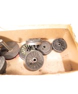 LIONEL PART  POST-WAR - BOX OF ASSORTED STEAM LOCO WHEELS/AXLES- ORIGINA... - $10.45