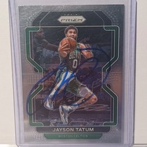 Jayson Tatum Autographed Card With COA Panini Prizm Signed NBA - £118.68 GBP