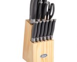Oster Lindbergh 14 Piece Stainless Steel Cutlery Set, Black - £33.50 GBP