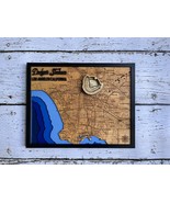 Los Angeles Baseball Stadium 3D Wooden Map Wall Art, Black Frame, Laser ... - $731.25 MXN