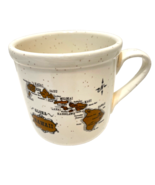 Vintage Treasure Craft Souvenir Hawaii Stoneware Coffee Tea Cup Speckled - £13.80 GBP