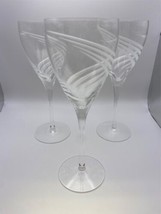 Lenox Crystal WINDSWEPT Set of 3 x Goblets Glasses - £67.93 GBP