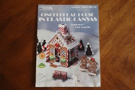 Vintage 1987 Leisure Arts Gingerbread House In Plastic Canvas Craft Leaflet 1094 - £5.31 GBP