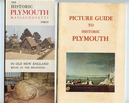 Plymouth Massachusetts Brochures and Picture Guide 1960&#39;s - £21.72 GBP